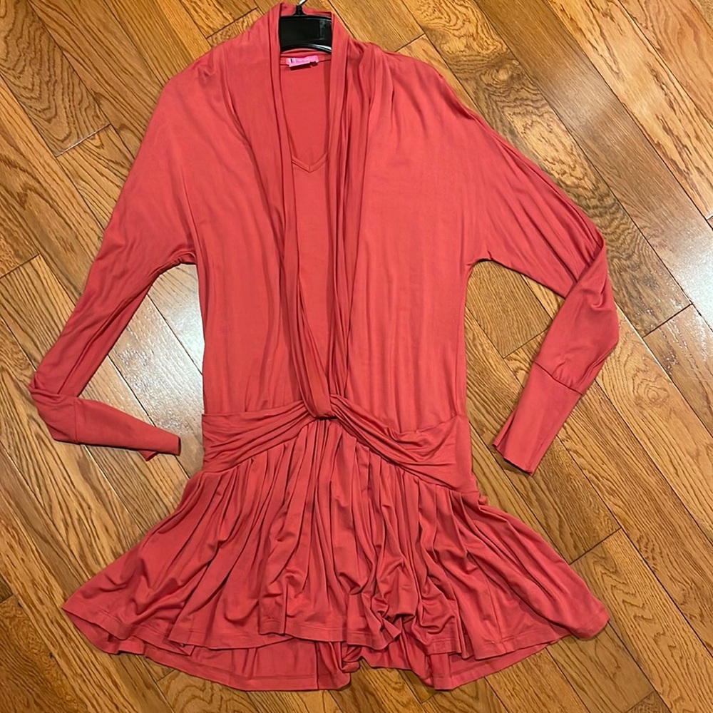 Never worn: Super soft size s BCBG girls knot front dress.